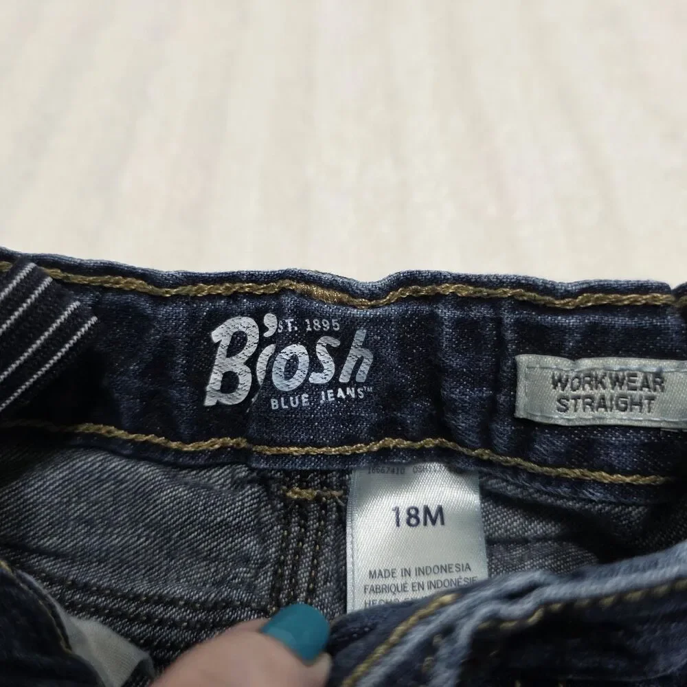 B'gosh Blue Jeans Workwear Straight Infant Size 18mo